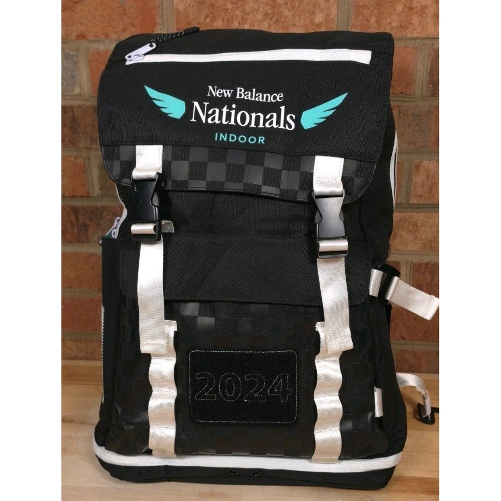 2024 New Balance Nationals Indoor Backpack Black Green Travel Bag